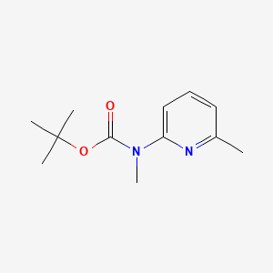 Chemical structure of tert-Butyl methyl(6-methylpyridin-2-yl)carbamate