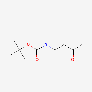 Chemical structure of N-Boc-N-methyl-4-amino-2-butanone