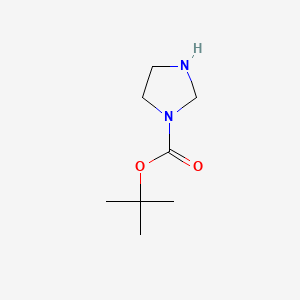 Chemical structure of tert-Butyl imidazolidine-1-carboxylate