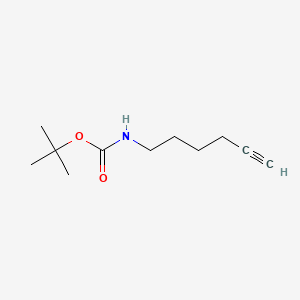 Chemical structure of tert-Butyl hex-5-yn-1-ylcarbamate