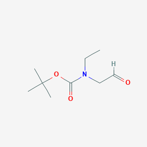 Chemical structure of tert-Butyl ethyl(2-oxoethyl)carbamate