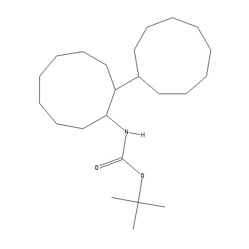 Chemical structure of tert-butyl bicyclo[6.1.0]nonan-9-ylcarbamate
