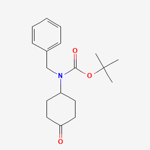 Chemical structure of tert-Butyl benzyl(4-oxocyclohexyl)carbamate