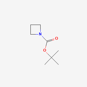 Chemical structure of 1-(tert-Butoxycarbonyl)azetidine