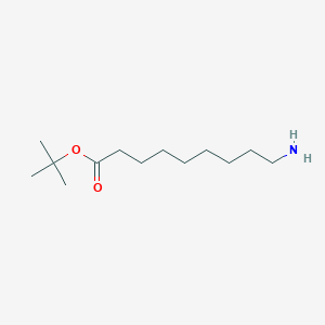 Chemical structure of tert-Butyl 9-aminononanoate