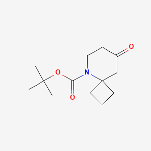 Chemical structure of tert-Butyl 8-oxo-5-azaspiro[3.5]nonane-5-carboxylate