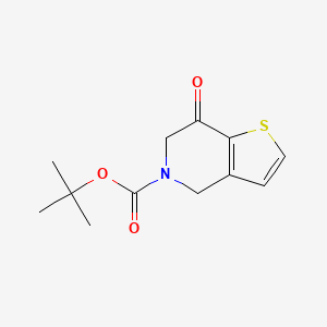 Chemical structure of Tert-Butyl 7-Oxo-6,7-Dihydrothieno[3,2-C]Pyridine-5(4H)-Carboxylate