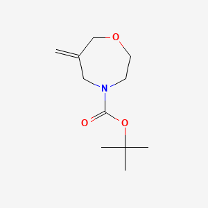 Chemical structure of tert-Butyl 6-methylene-1,4-oxazepane-4-carboxylate