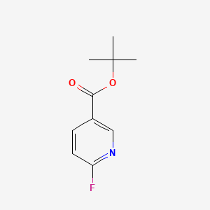 Chemical structure of tert-Butyl 6-fluoronicotinate