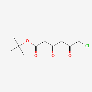 Chemical structure of tert-Butyl 6-chloro-3,5-dioxohexanoate