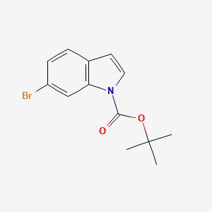 Chemical structure of 1-BOC-6-Bromoindole