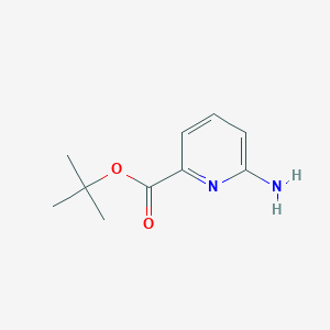 Chemical structure of tert-Butyl 6-aminopicolinate