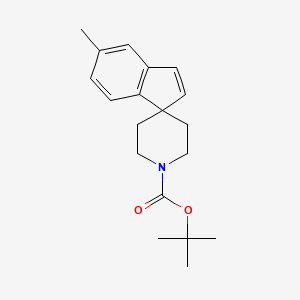 Chemical structure of tert-Butyl 5-methylspiro[indene-1,4'-piperidine]-1'-carboxylate
