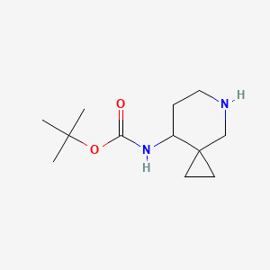 Chemical structure of TERT-BUTYL 5-AZASPIRO[2.5]OCTAN-8-YLCARBAMATE