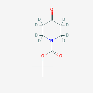 Chemical structure of N-Boc-4-Piperidone-2,2,3,3,5,5,6,6-d8