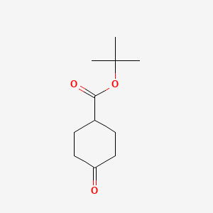 Chemical structure of tert-Butyl 4-oxocyclohexanecarboxylate