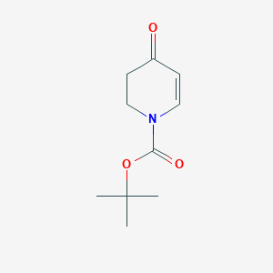 Chemical structure of tert-Butyl 4-oxo-3,4-dihydropyridine-1(2H)-carboxylate