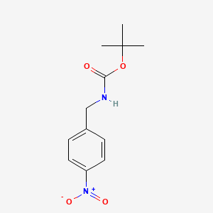 Chemical structure of tert-Butyl 4-nitrobenzylcarbamate