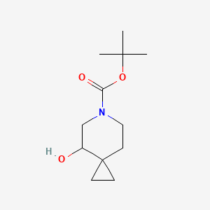 Chemical structure of TERT-BUTYL 4-HYDROXY-6-AZASPIRO[2.5]OCTANE-6-CARBOXYLATE