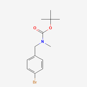Chemical structure of tert-Butyl 4-bromobenzyl(methyl)carbamate