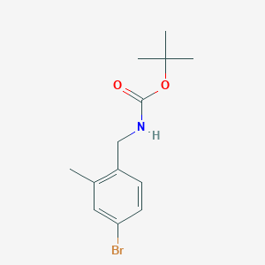 Chemical structure of tert-Butyl 4-bromo-2-methylbenzylcarbamate