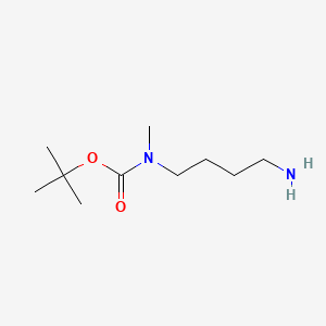 Chemical structure of tert-Butyl 4-aminobutyl(methyl)carbamate