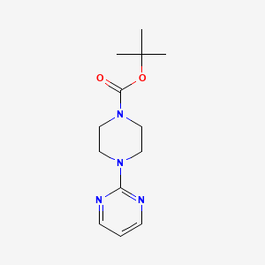 Chemical structure of 1-N-Boc-4-Pyrimidin-2-yl-piperazine