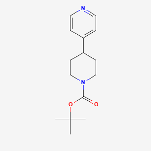 Chemical structure of tert-Butyl 4-(pyridin-4-yl)piperidine-1-carboxylate