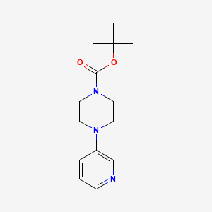 Chemical structure of tert-Butyl 4-(pyridin-3-yl)piperazine-1-carboxylate