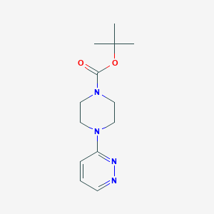 Chemical structure of Tert-butyl 4-pyridazin-3-ylpiperazine-1-carboxylate