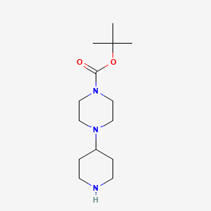 Chemical structure of tert-Butyl 4-(piperidin-4-yl)piperazine-1-carboxylate