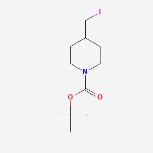 Chemical structure of tert-Butyl 4-(iodomethyl)piperidine-1-carboxylate