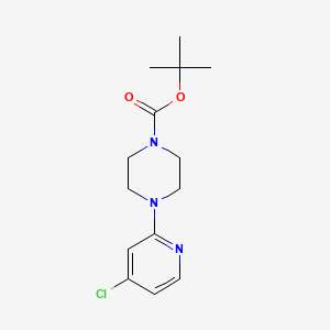 Chemical structure of tert-Butyl 4-(4-chloropyridin-2-yl)piperazine-1-carboxylate