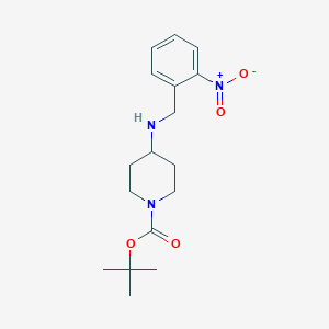 Chemical structure of tert-Butyl 4-(2-nitrobenzylamino)piperidine-1-carboxylate