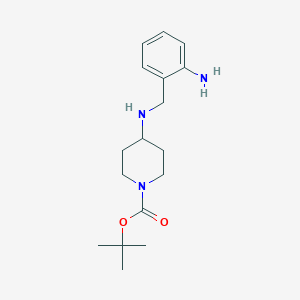 Chemical structure of tert-Butyl 4-(2-aminobenzylamino)piperidine-1-carboxylate