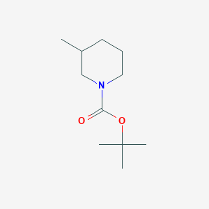 Chemical structure of tert-butyl 3-methylpiperidine-1-carboxylate