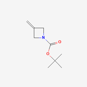 Chemical structure of tert-Butyl 3-methyleneazetidine-1-carboxylate