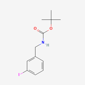 Chemical structure of tert-Butyl 3-iodobenzylcarbamate