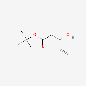Chemical structure of tert-Butyl 3-hydroxypent-4-enoate