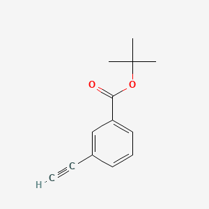 Chemical structure of tert-Butyl 3-ethynylbenzoate