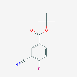 Chemical structure of tert-Butyl 3-cyano-4-fluorobenzoate
