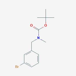 Chemical structure of tert-Butyl 3-bromobenzyl(methyl)carbamate