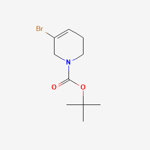 Chemical structure of Tert-Butyl 3-bromo-5,6-dihydropyridine-1(2H)-carboxylate