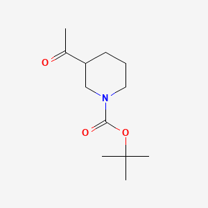 Chemical structure of tert-Butyl 3-acetylpiperidine-1-carboxylate