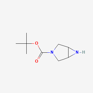 Chemical structure of tert-Butyl 3,6-diazabicyclo[3.1.0]hexane-3-carboxylate