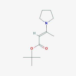 Chemical structure of tert-Butyl 3-(pyrrolidino)but-2-enoate