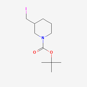 Chemical structure of tert-Butyl 3-(iodomethyl)piperidine-1-carboxylate