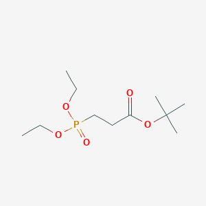 Chemical structure of tert-Butyl 3-(diethoxyphosphinyl)propanoate