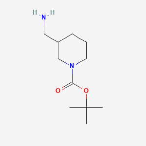 Chemical structure of 1-Boc-3-(aminomethyl)piperidine