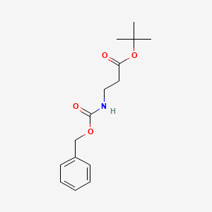 Chemical structure of tert-Butyl 3-(((benzyloxy)carbonyl)amino)propanoate